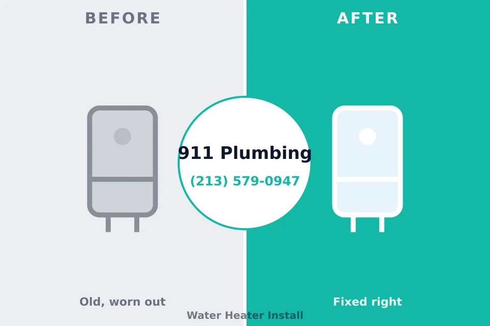 Before and after: plumbing company Semmes, AL